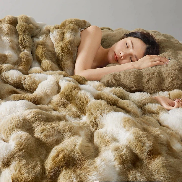 Colorful Bubble Plush Blanket